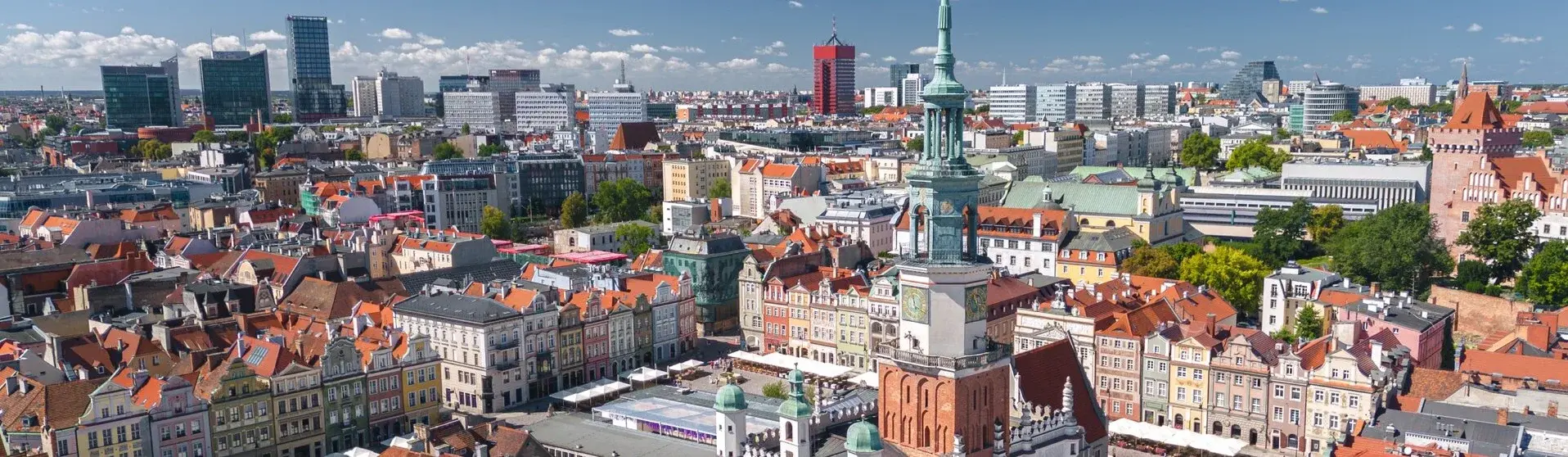 Blick auf den Marktplatz in Poznan