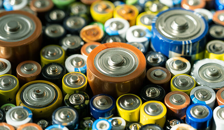Foto mit vielen Batterien