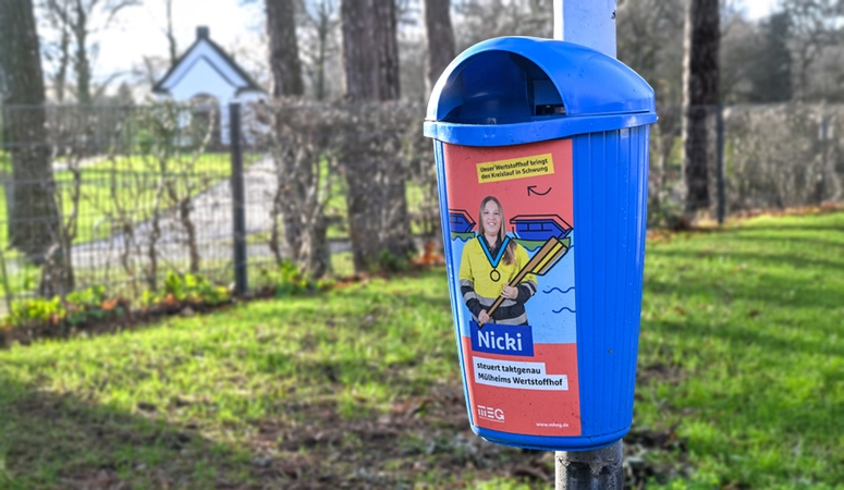 Neue Abfallkorb-Kampagne in Mülheim an der Ruhr